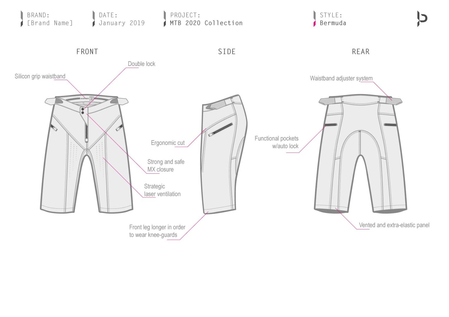 MTB Apparel Design Short Baggy Sportswear