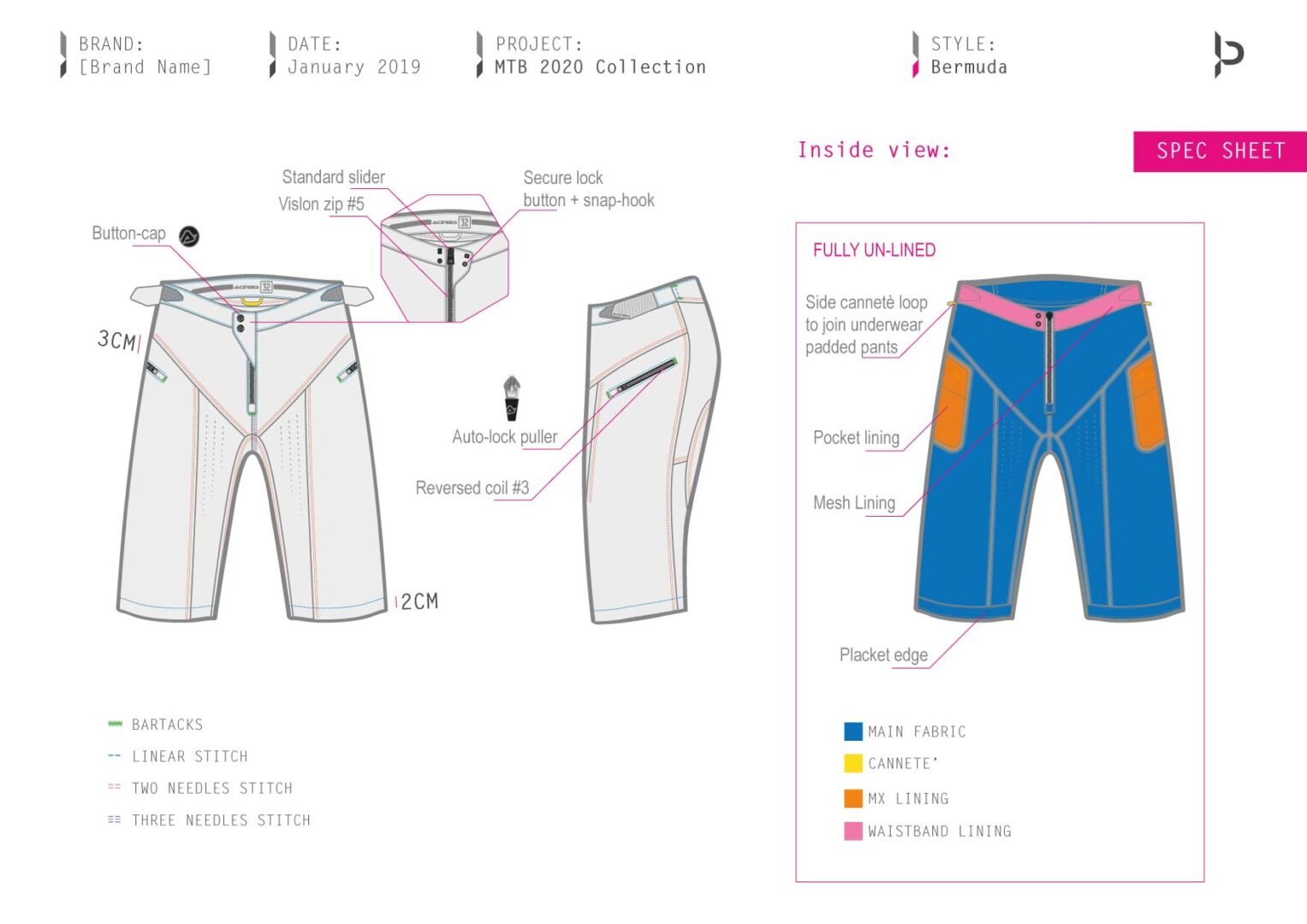 MTB Apparel Shorts Tech Detail